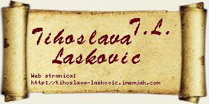 Tihoslava Lasković vizit kartica